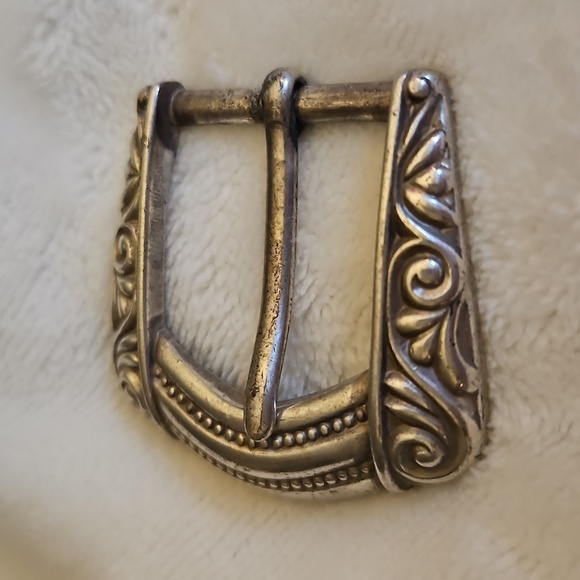 Vintage Taiwan Metal Western Scroll Buckle - Picture 5 of 5